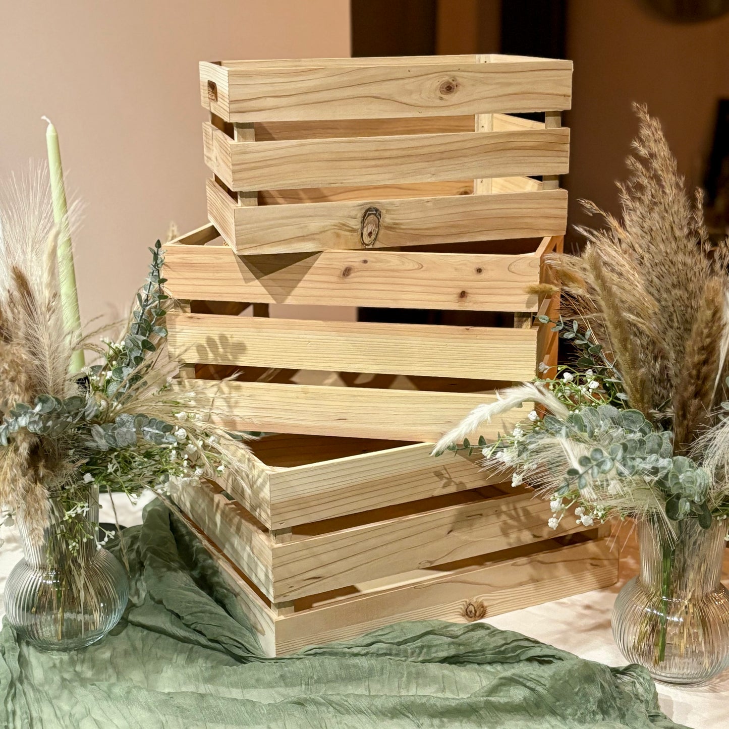 Rustic Display Apple Crates