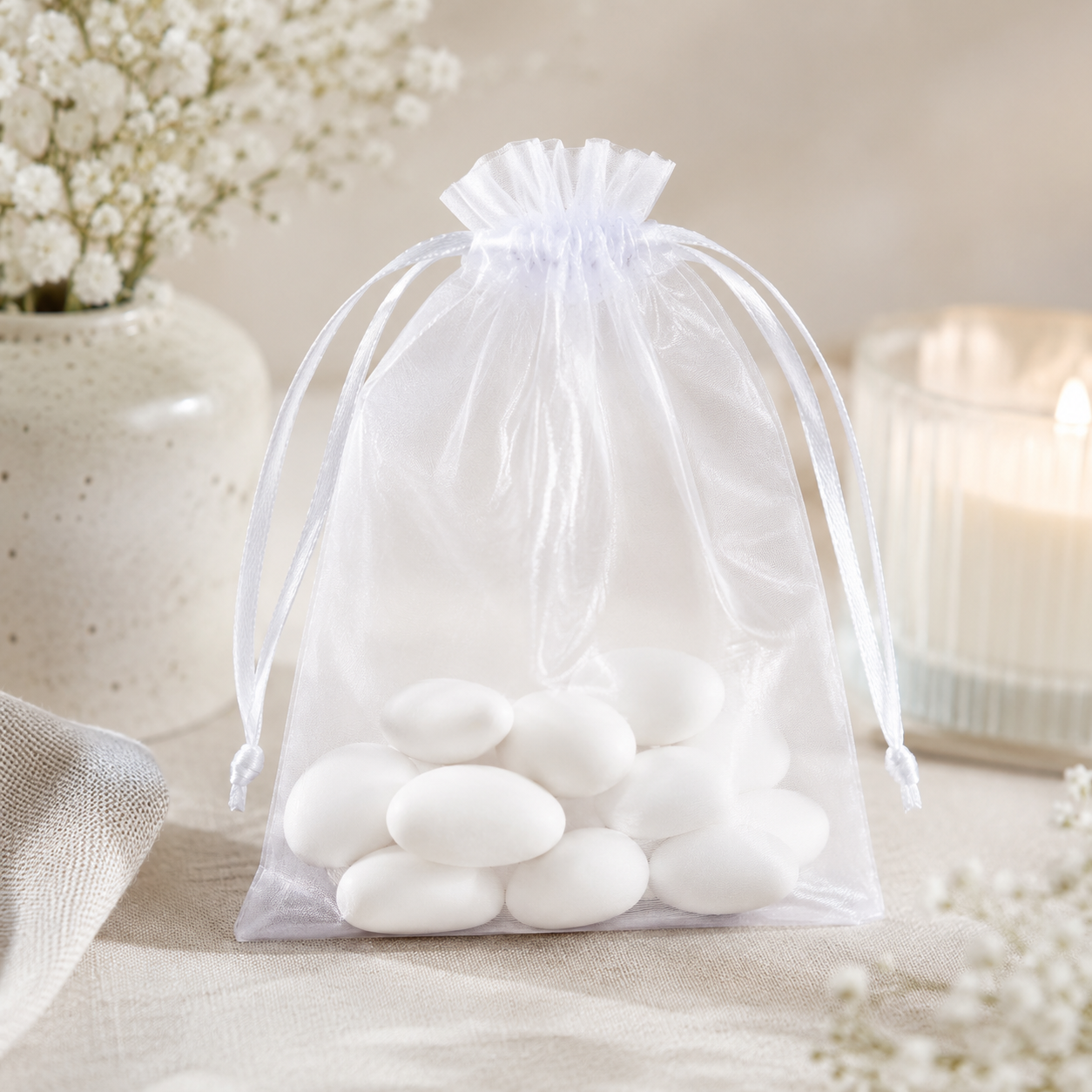 White Organza Favour Bags For Weddings Small Organza Gift Bag Wedding Favour Organza Bag Organza Bags For Chocolates Organza Bags For Sweets