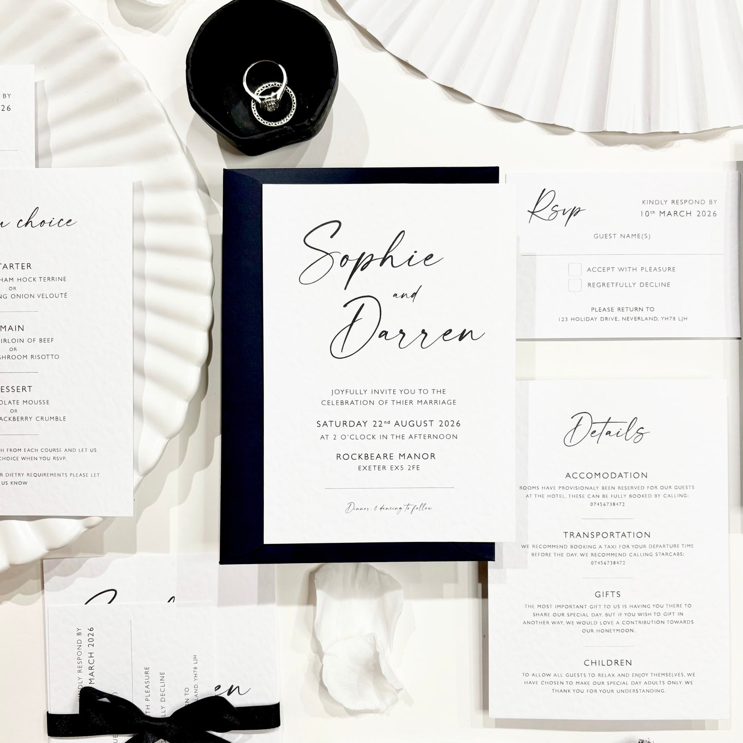 The Isla - Custom Luxury Wedding Invitation | Elegant Minimalist Design | Personalised Invitation | Modern Simple Wedding Invitation | Wedding Trend