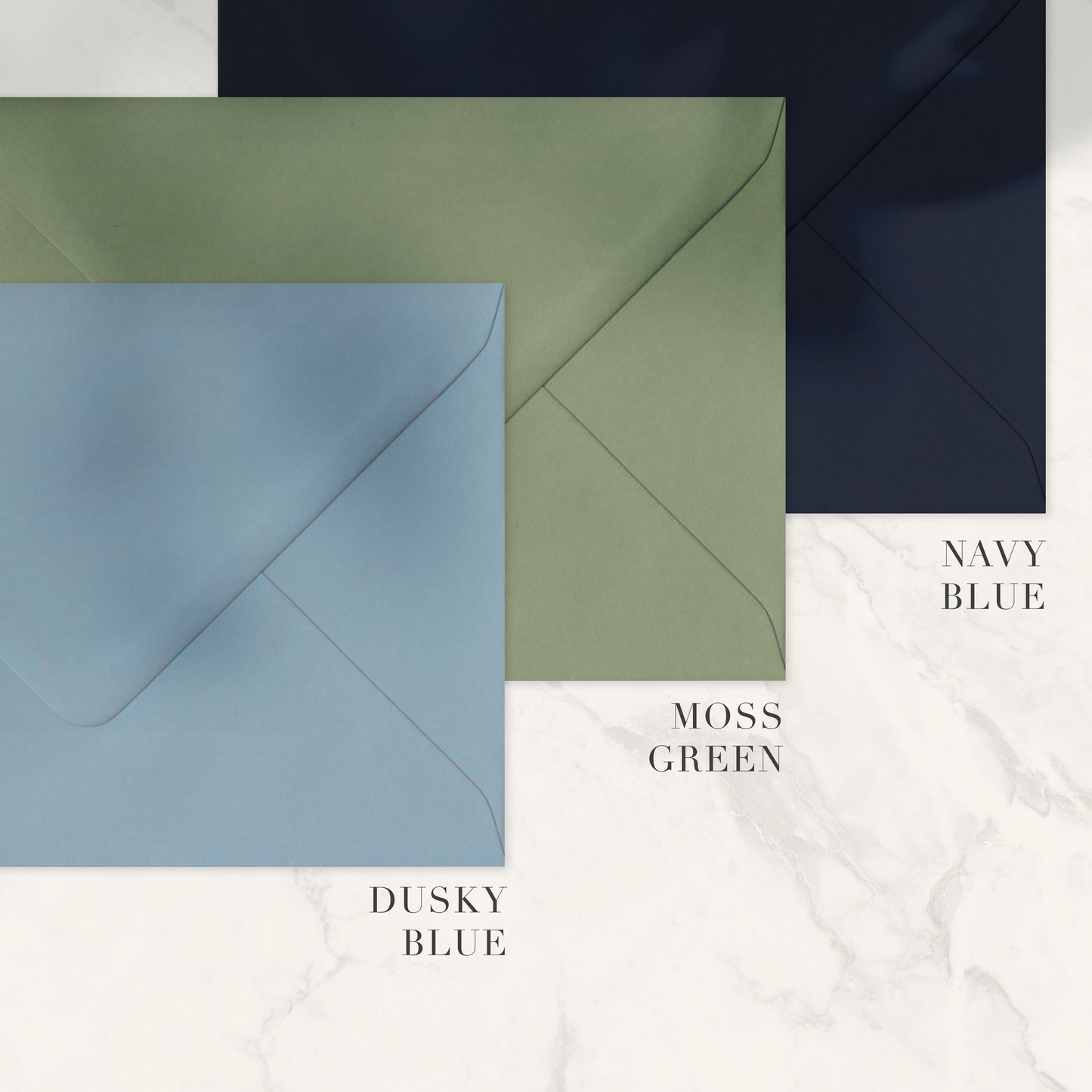 The Sophie - Luxury Ribbon Wedding Invitation & Envelope | Simple stationery | Personalised invitation | Sage green, Pink, Dusky Blue, Burnt Orange