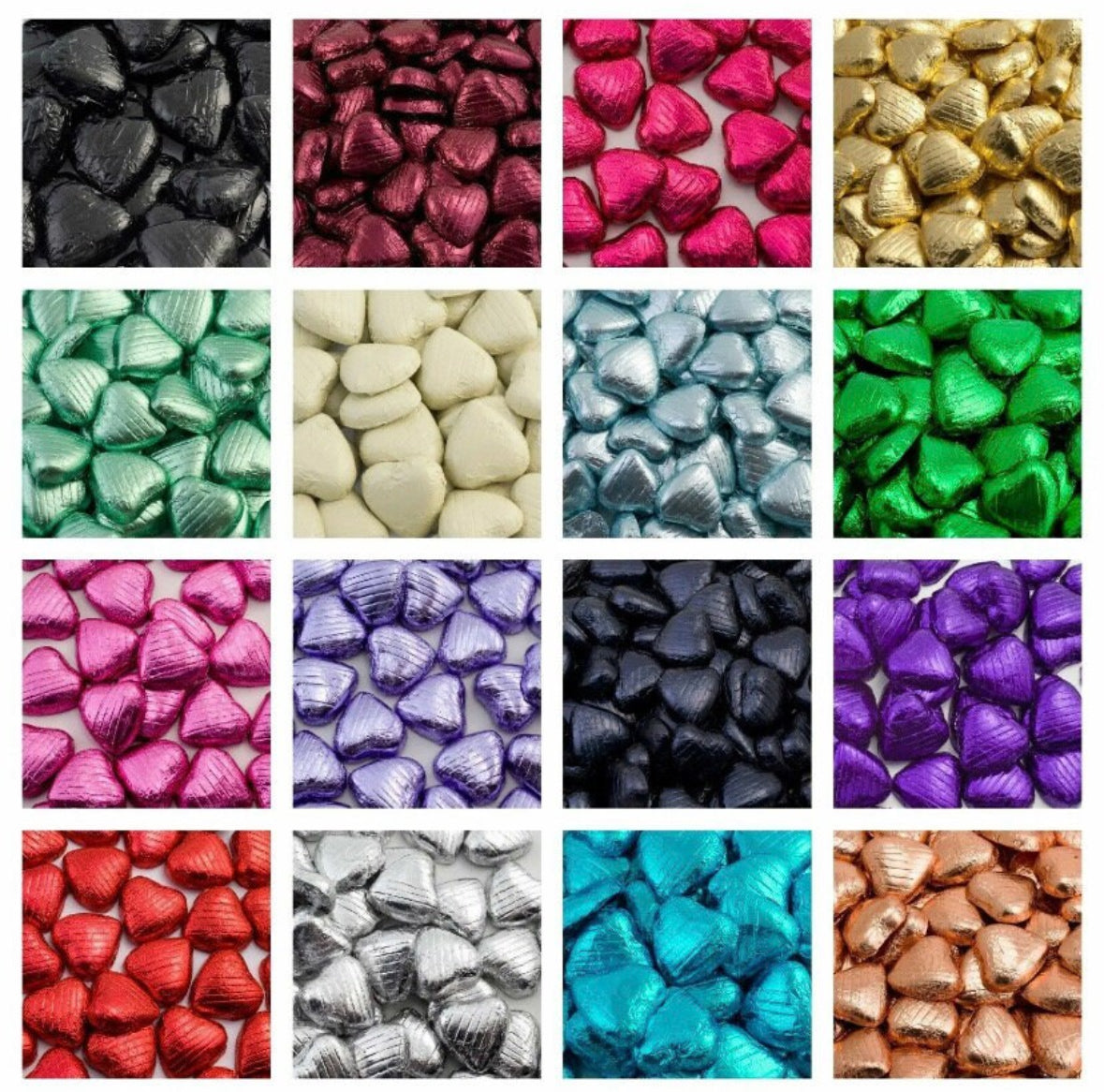 Personalised Thank You Heart Chocolate Bag, Tag & Ribbon Favours