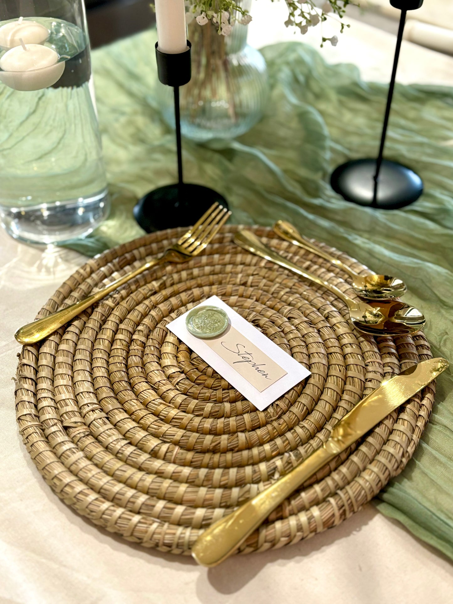 Natural Hand Woven Palm Placemats