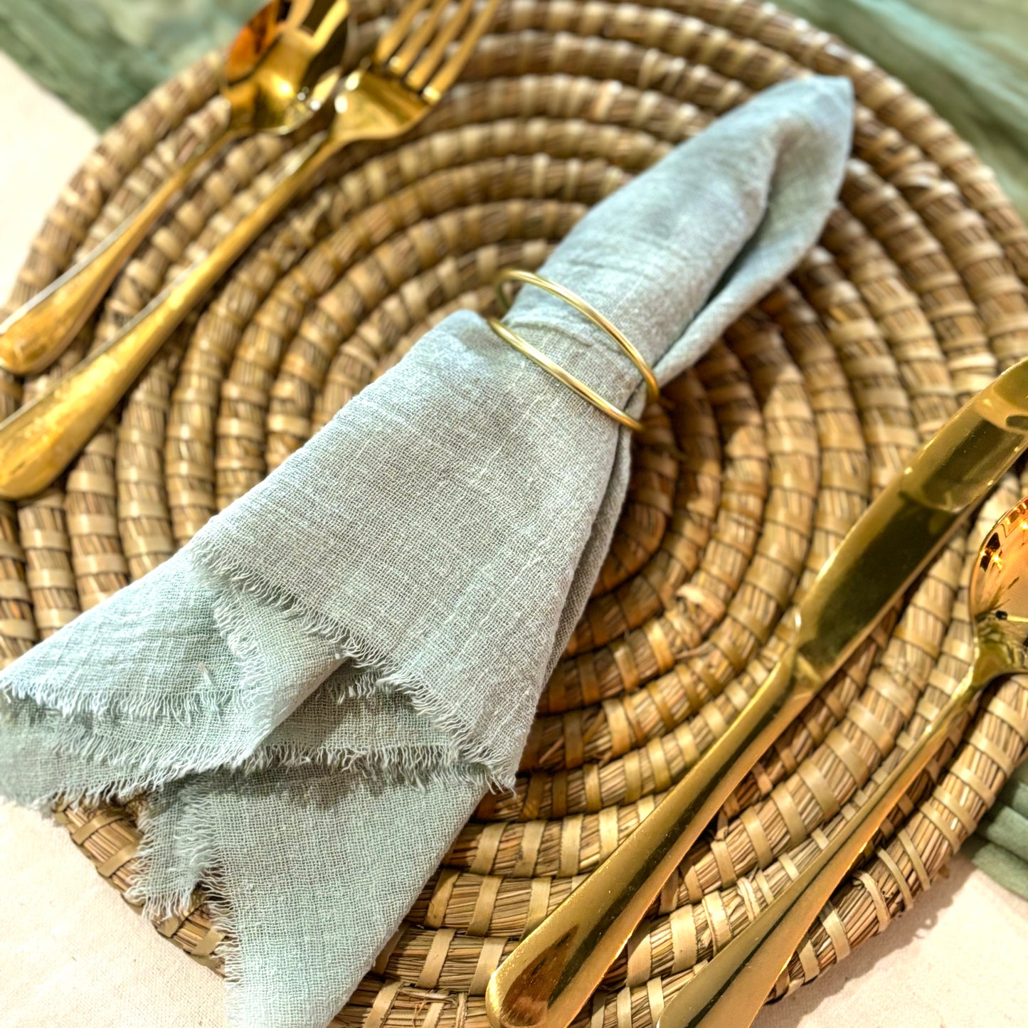 Minimalist Gold Napkin Ring