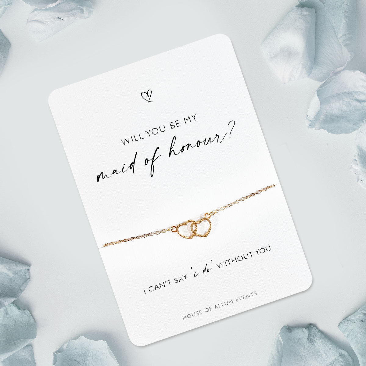 Bridesmaid Proposal Bracelet | Will You Be My Bridesmaid Gift | Personalised Gold Bridesmaid Jewellery | Bridesmaid Proposal Box