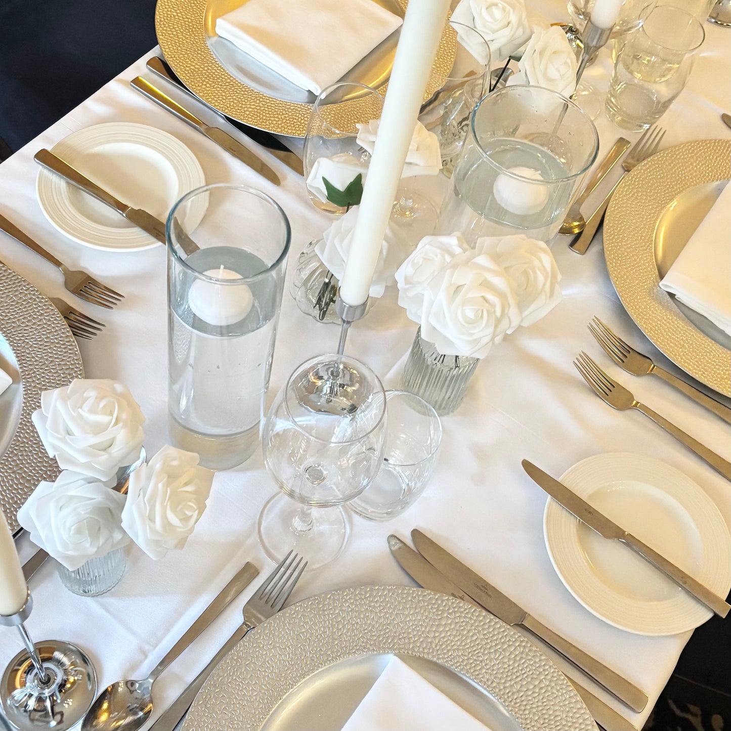 Silver Candle Stick Holder