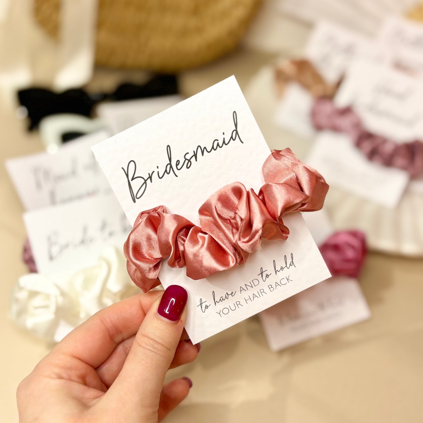 Pink Purple Mix Hen Party Hair Scrunchies