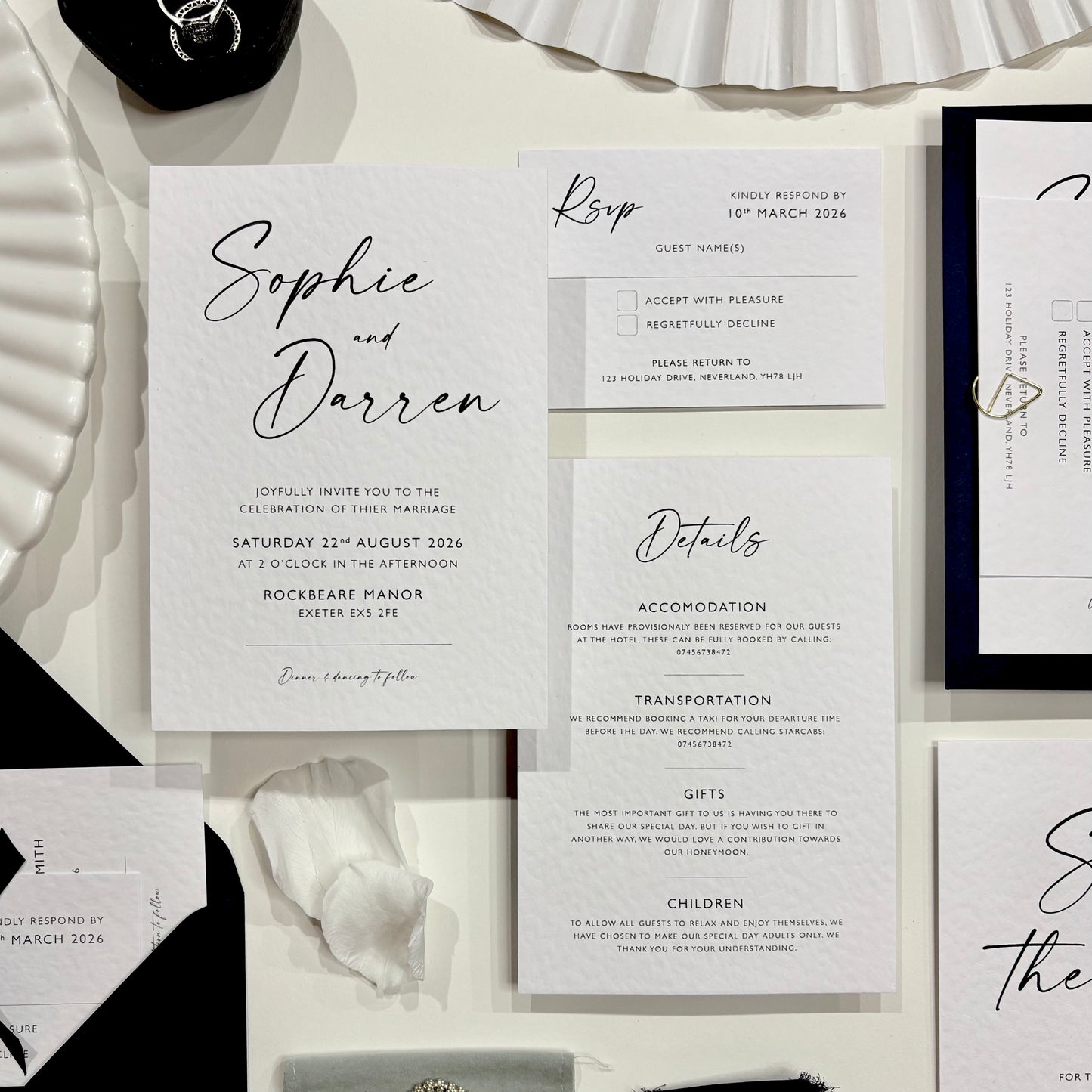 The Isla - Luxury Wedding Invitation & Envelope