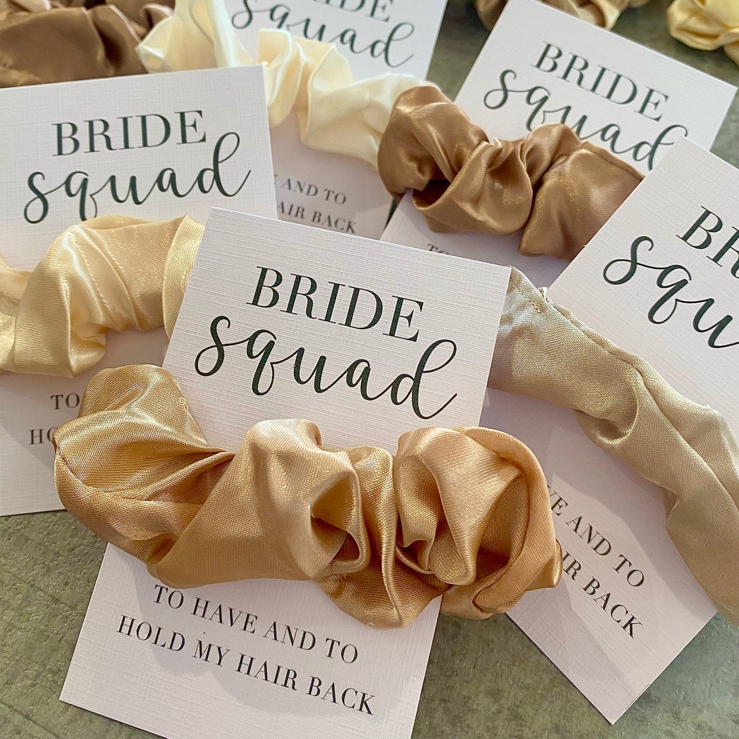 Hen Party Hair Scrunchies - Neutral