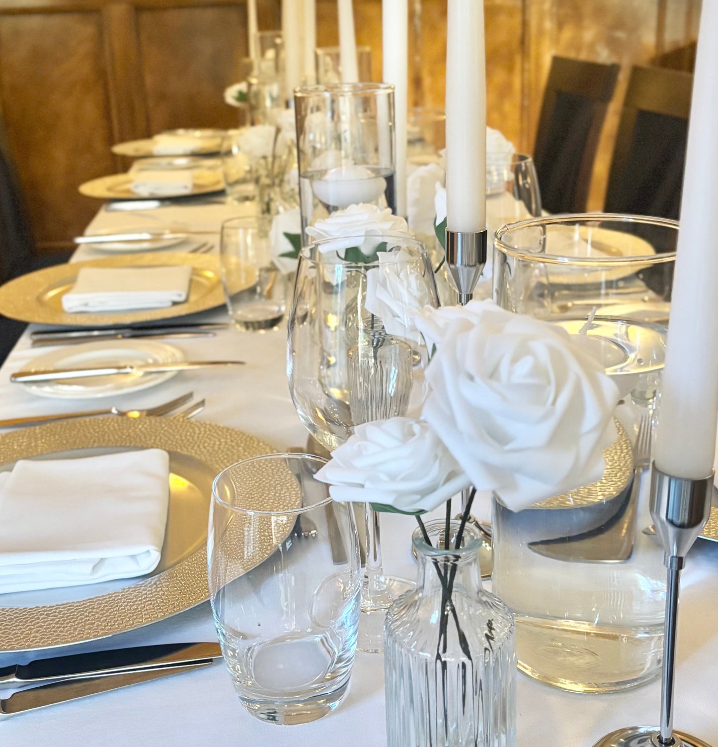 Silver Candle Stick Holder