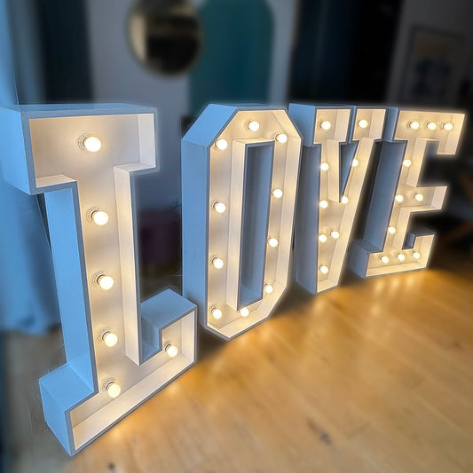 Giant LOVE Light up Letters