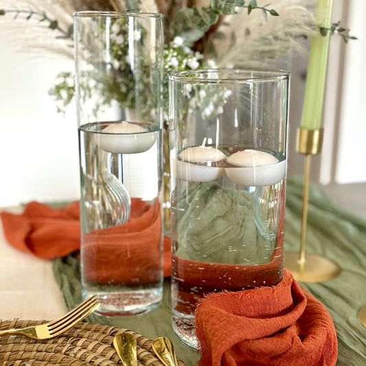 Glass Pillar or Floating Candle Holder