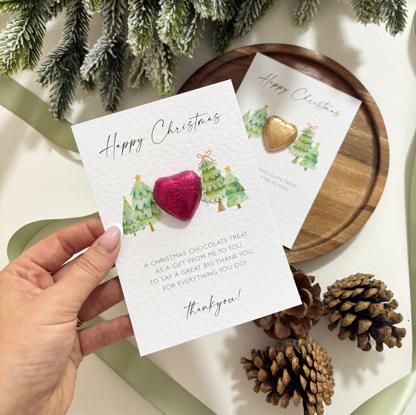 Personalised Christmas Tree Chocolate Gift | Teacher, Nursery & Children Gift