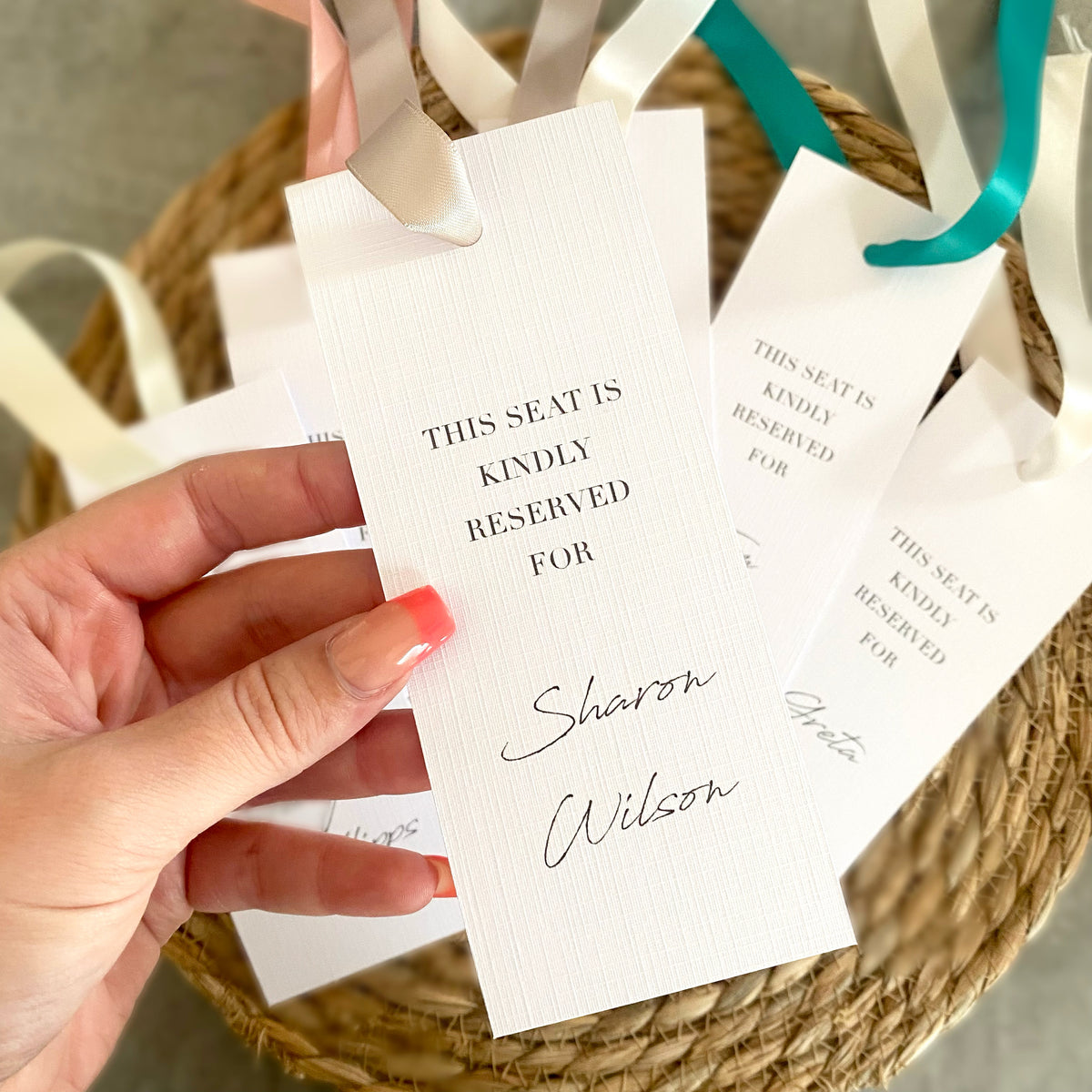 Paper Reserve Rows Reserved row signs for wedding | Honestweddingadvice.com