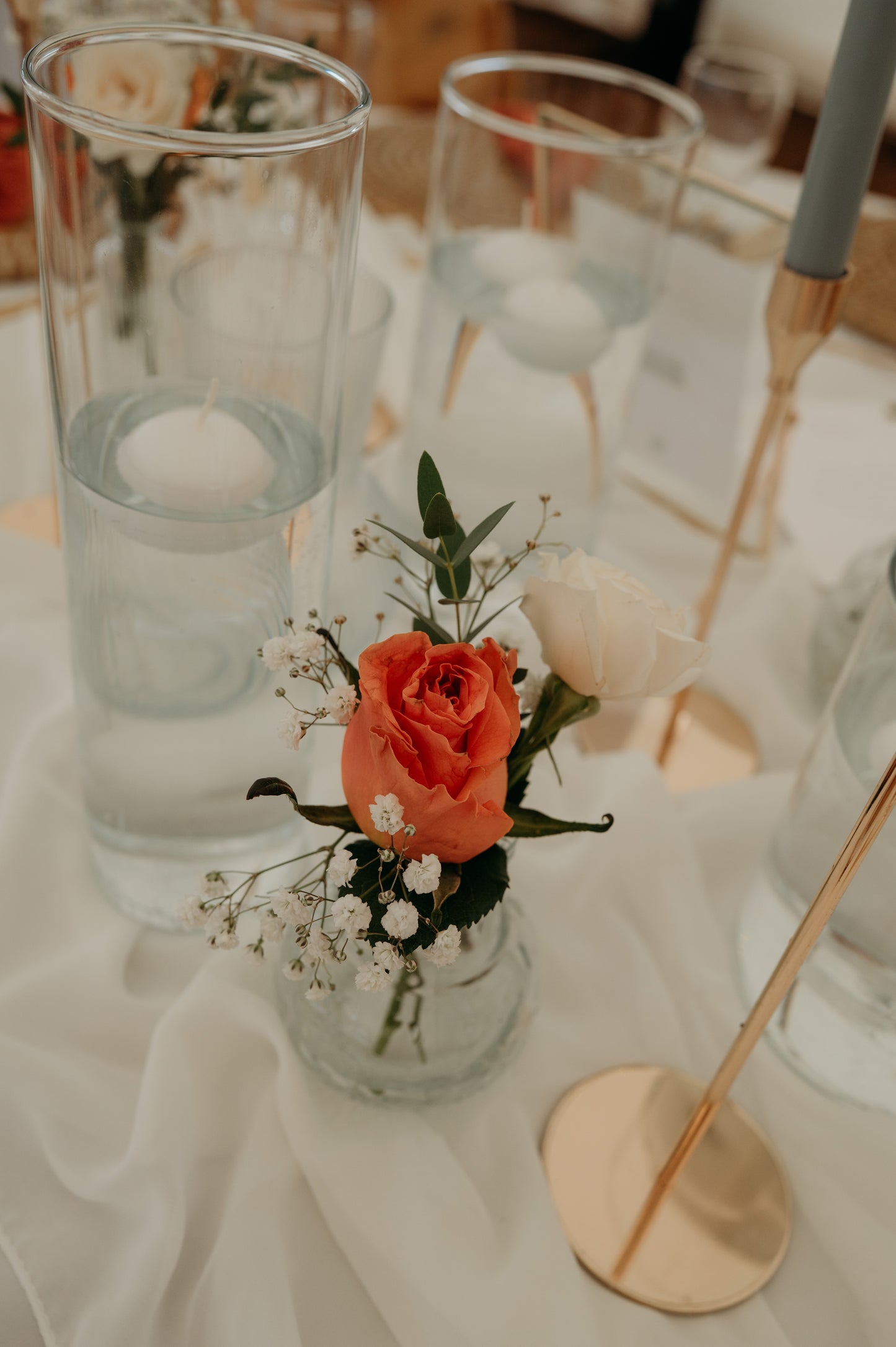 Ivory Chiffon Table Runner