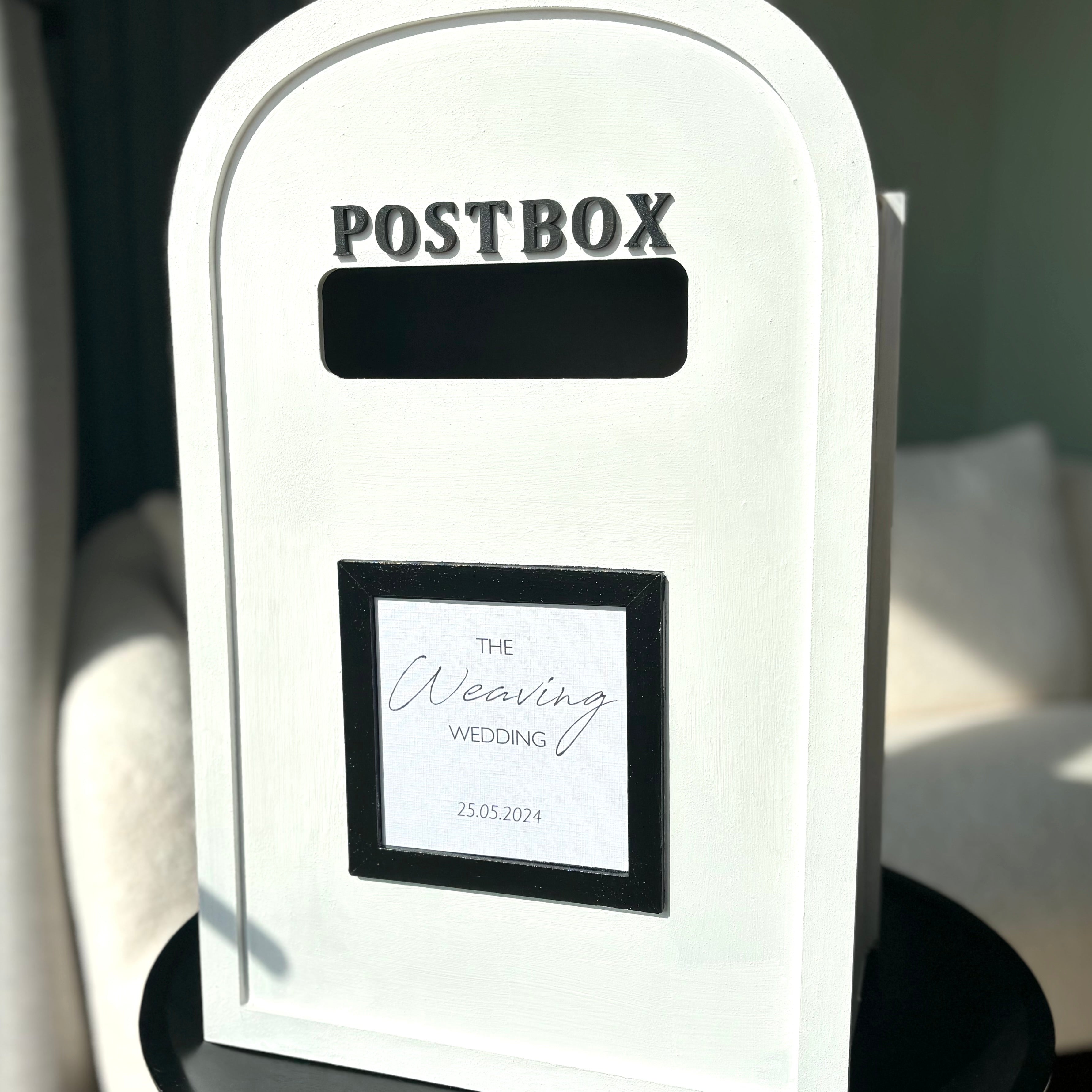 Personalised Wooden Post Box – House of Allum Events