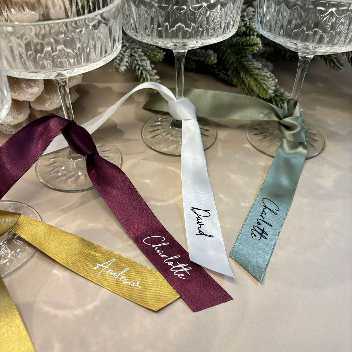 Using Ribbon For Name Tags Name tags for wedding 60 photos - Vianawedding.com