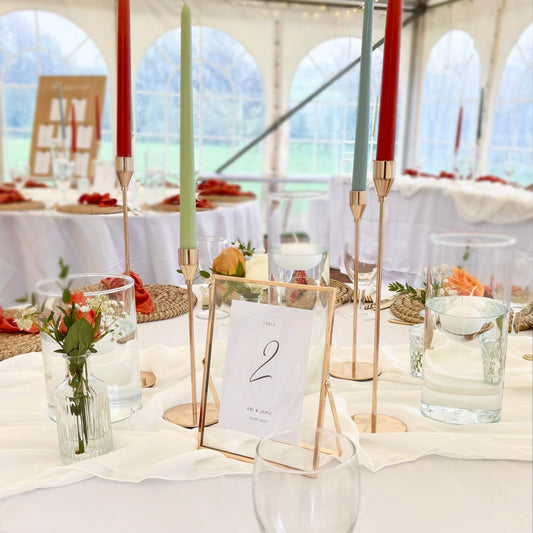 Ivory Chiffon Table Runner