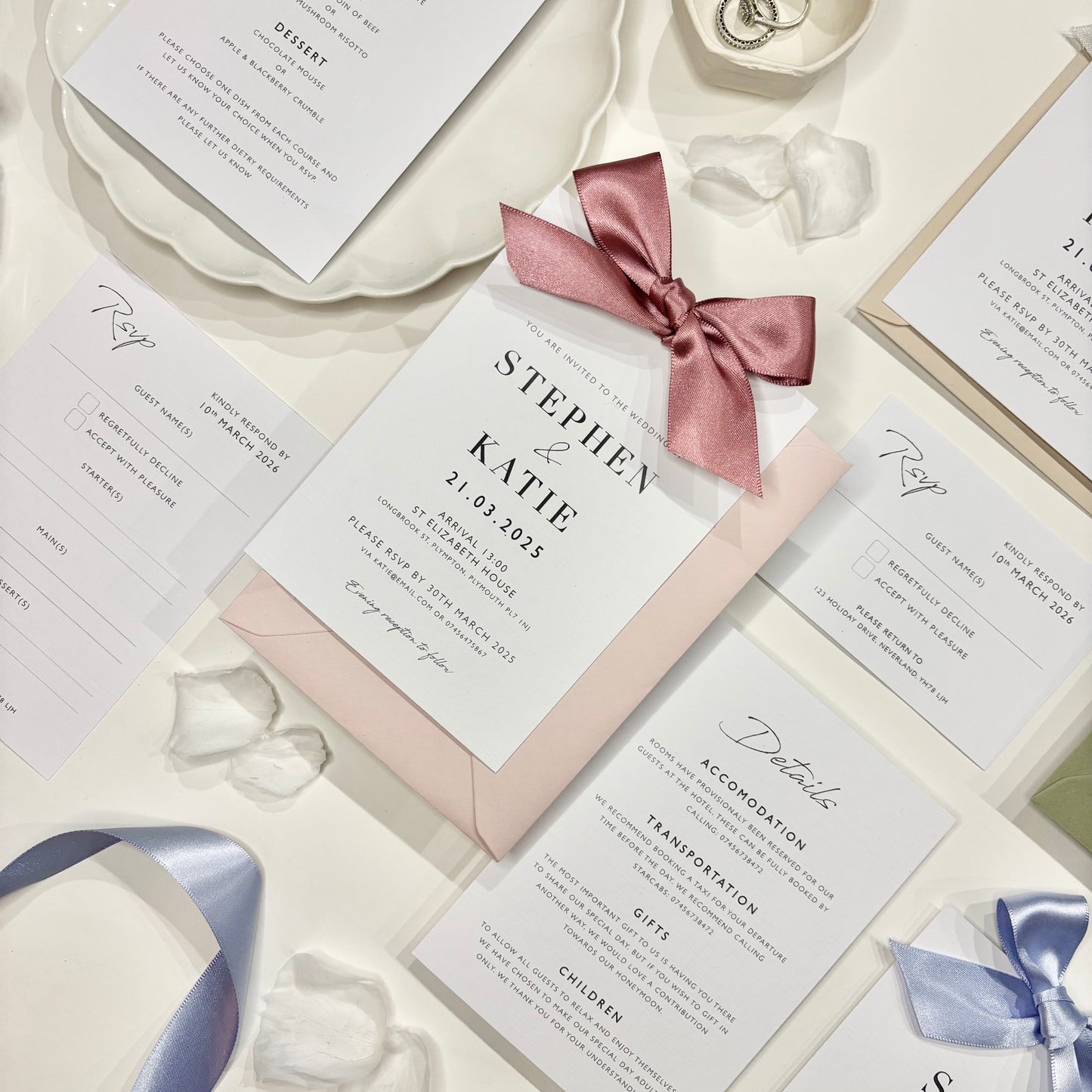 The Betsy - RSVP (with menu choices) Card