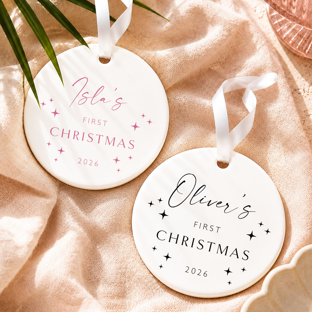 Personalised Baby’s First Christmas Bauble, New Baby Christmas Gift, First Christmas Ornament, Baby Keepsake, New Parents Gift