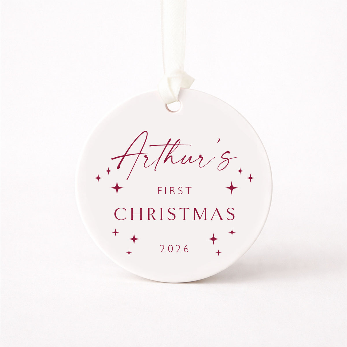 Personalised Baby’s First Christmas Bauble, New Baby Christmas Gift, First Christmas Ornament, Baby Keepsake, New Parents Gift