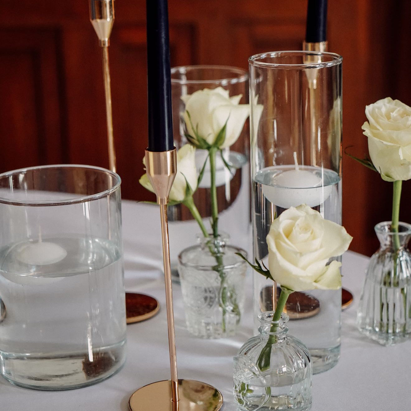 Glass Pillar or Floating Candle Holder