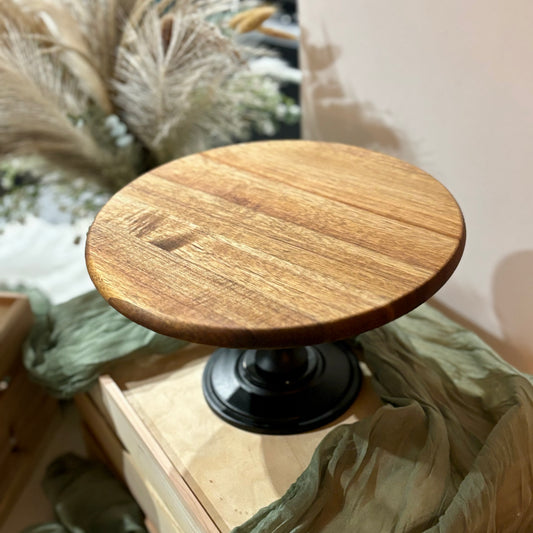 Acacia Wooden Cake Stand