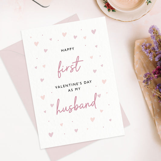 First Valentines Day Husband, Husband Valentines Card, Valentines Card For Husband, First Valentines Day Married, Valentines Gifts For Him