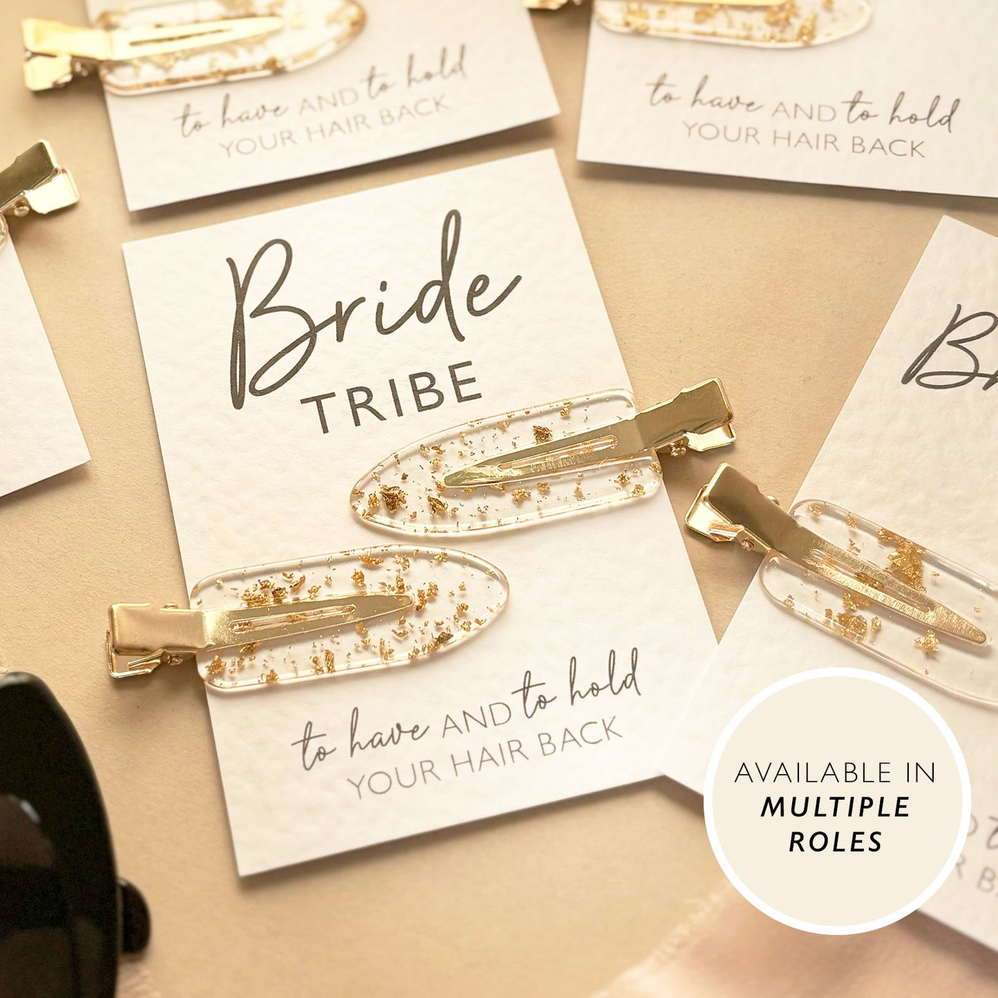 Hen Do Hair Gold Clips  Hen Party Favors and Gifts  Bride Tribe and Bride Squad Accessories  Personalised Hen Party Bag Fillers