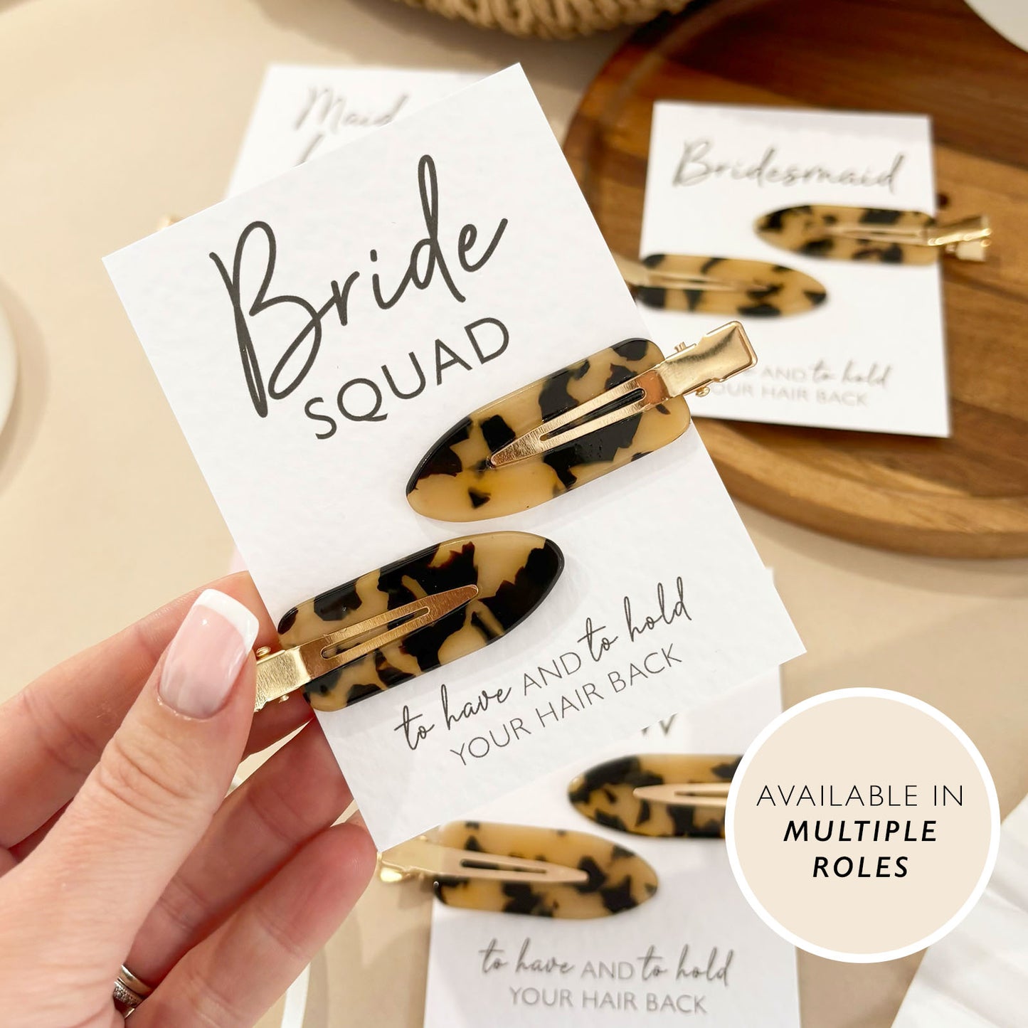 Hen Party Bag Filler Hair Favour Clips Bride Squad Accessories Personalised Hen Do Bag Fillers Beide Tribe Leopard Print