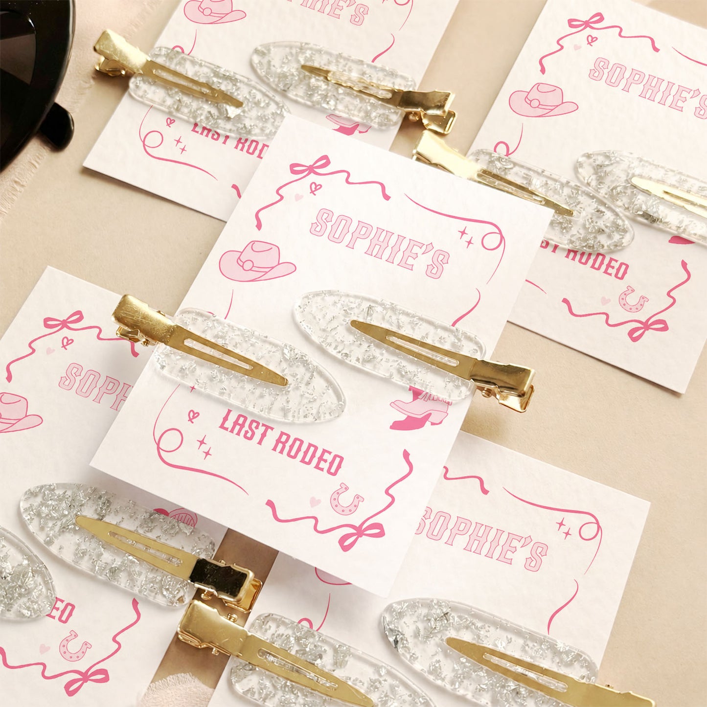 Last Rodeo Hen Do Hair Pearl Clips Hen Party Favours and Gifts Personalised Hen Party Bag Fillers Rodeo Theme Hen Party Cowgirl Theme