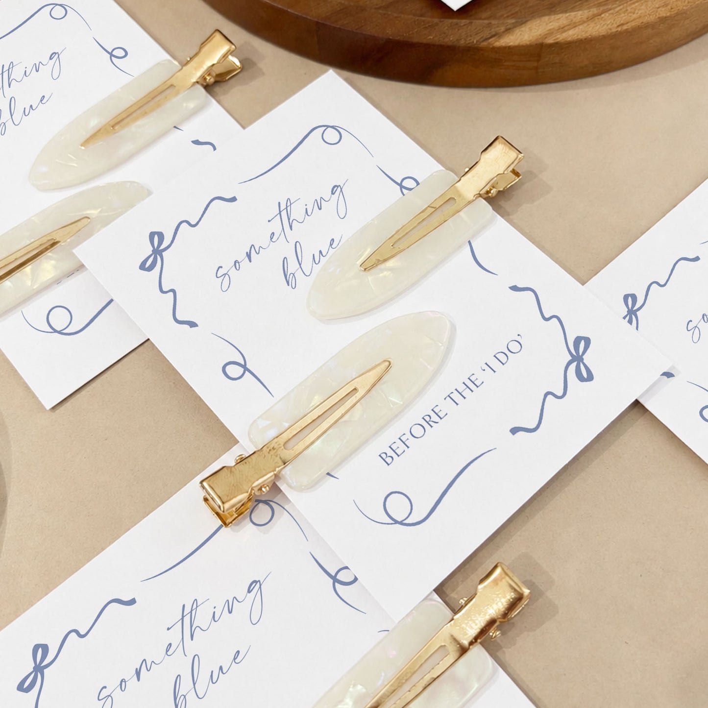 Something Blue Hen Do Hair Pearl Clips Hen Party Favours and Gifts Personalised Hen Party Bag Fillers Blue Theme Hen Party