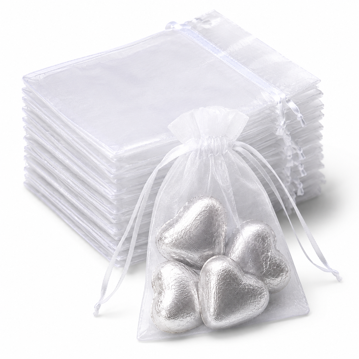 White Organza Favour Bags For Weddings Small Organza Gift Bag Wedding Favour Organza Bag Organza Bags For Chocolates Organza Bags For Sweets