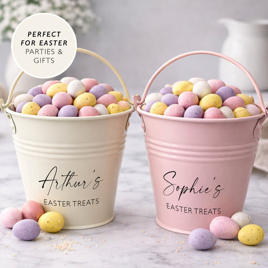 Personalised Easter bucket Easter Basket Gift Easter Egg Hunt Easter Gift Idea Easter Activity Box from the Easter Bunny Egg Hunt Bag