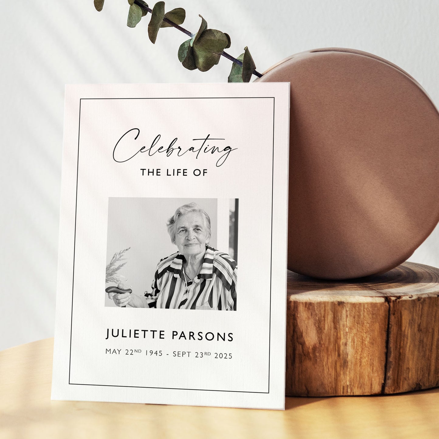 *digital* Elegant Funeral Order of Service Template | Celebration of Life Program | Memorial Booklet | Printable Digital Download | Funeral Program