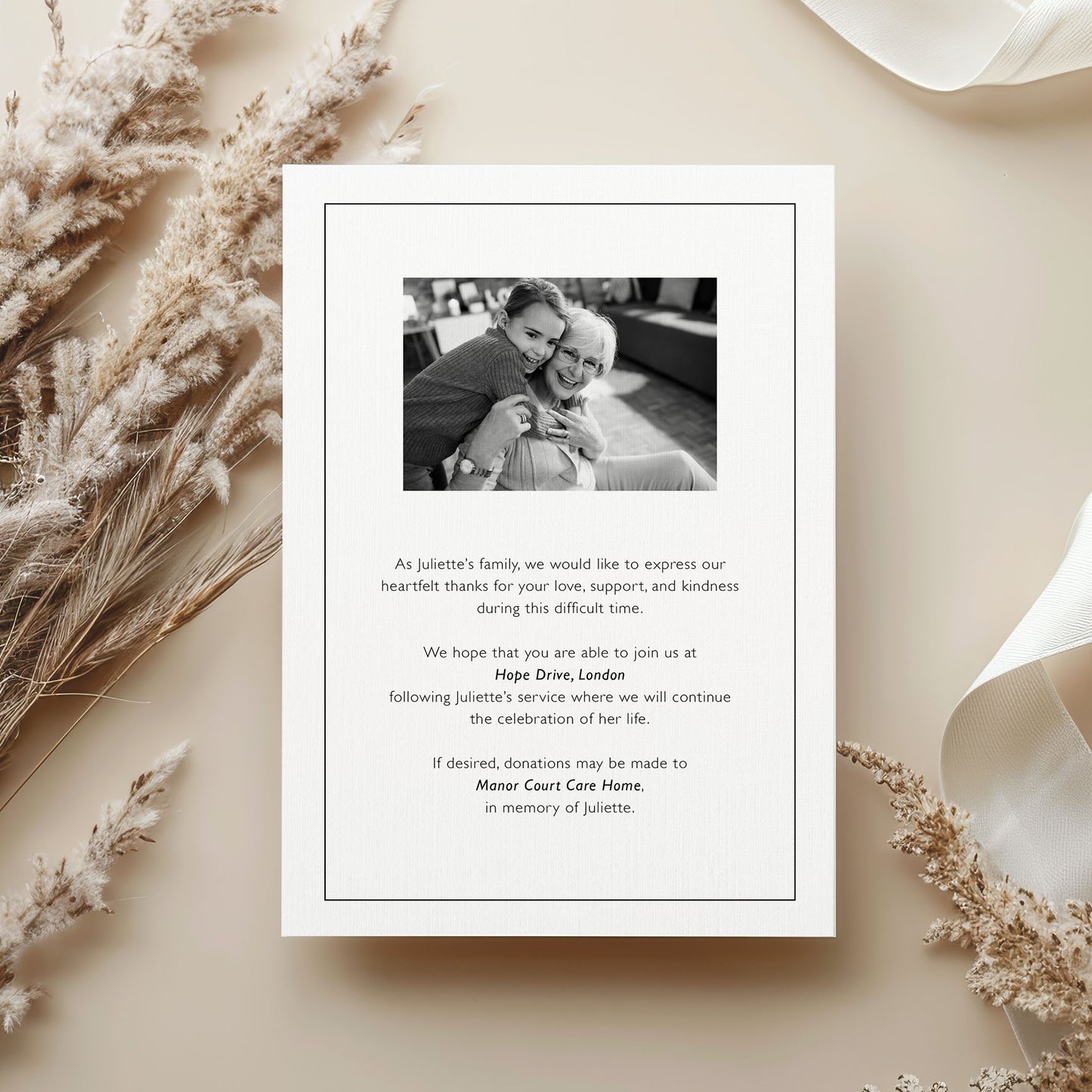 *digital* Elegant Funeral Order of Service Template | Celebration of Life Program | Memorial Booklet | Printable Digital Download | Funeral Program