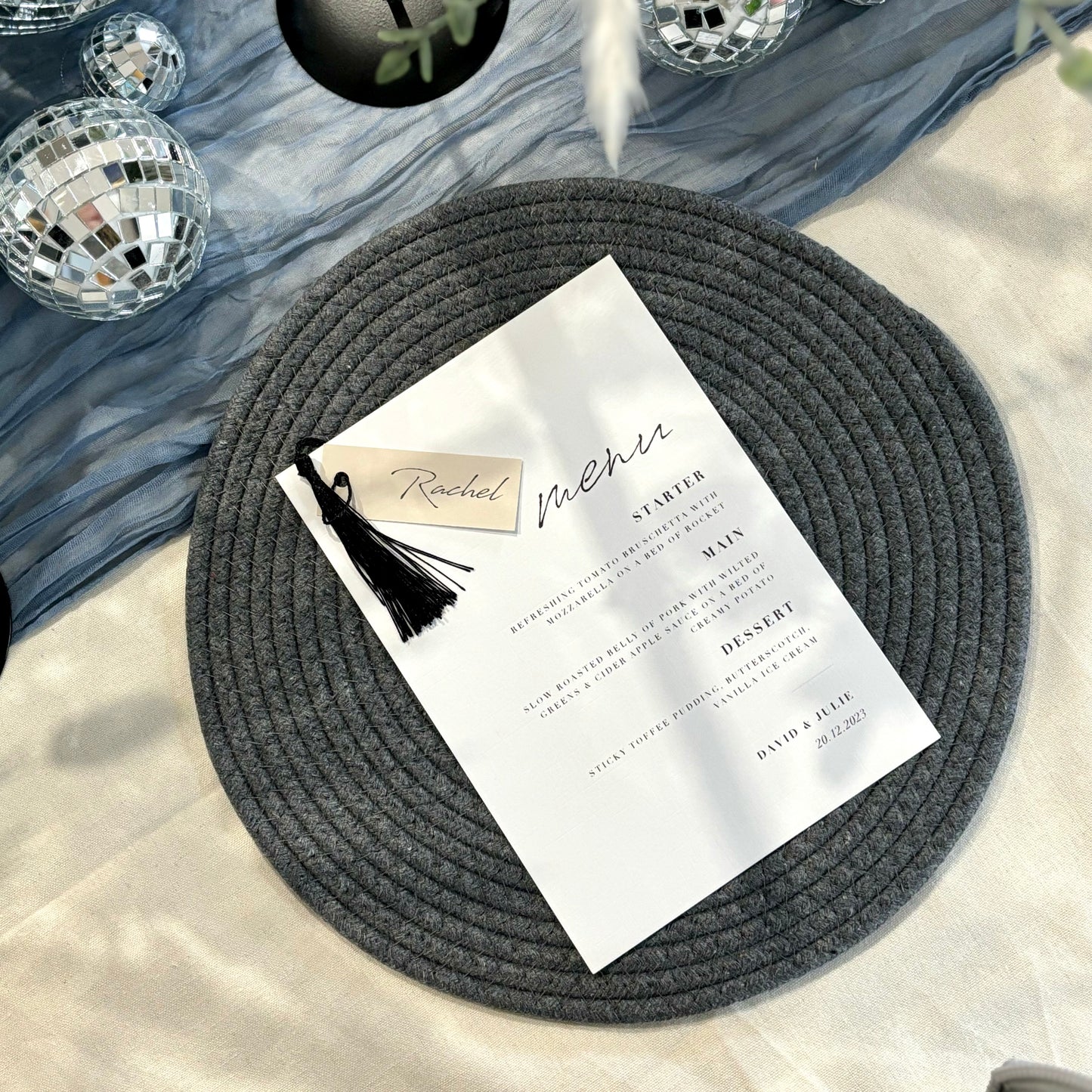 Grey Woven Placemats