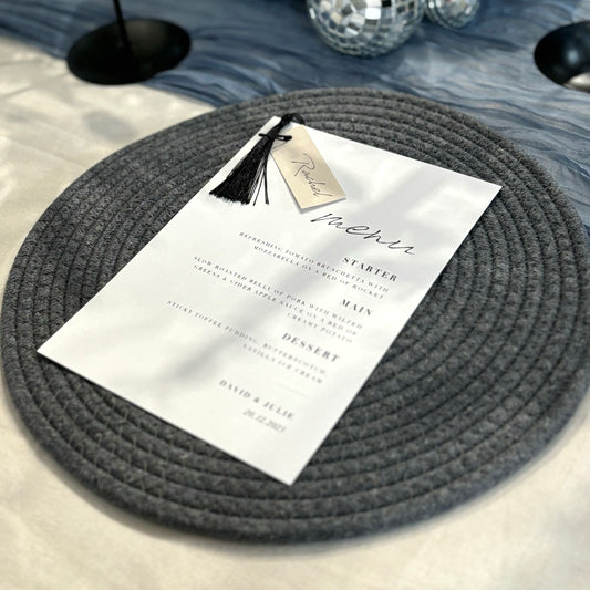 Grey Woven Placemats