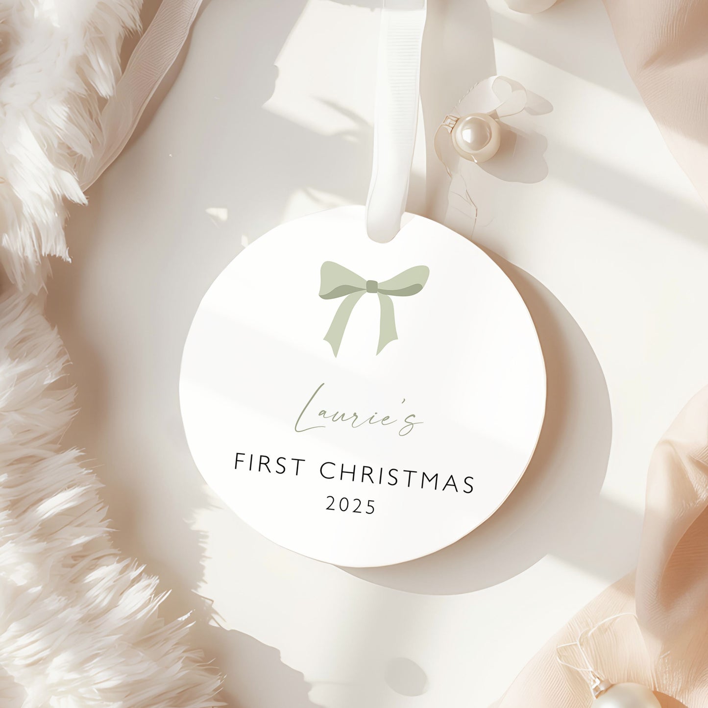 First Christmas Bauble | Personalised Baby Ornament | Baby's First Keepsake Christmas Decoration