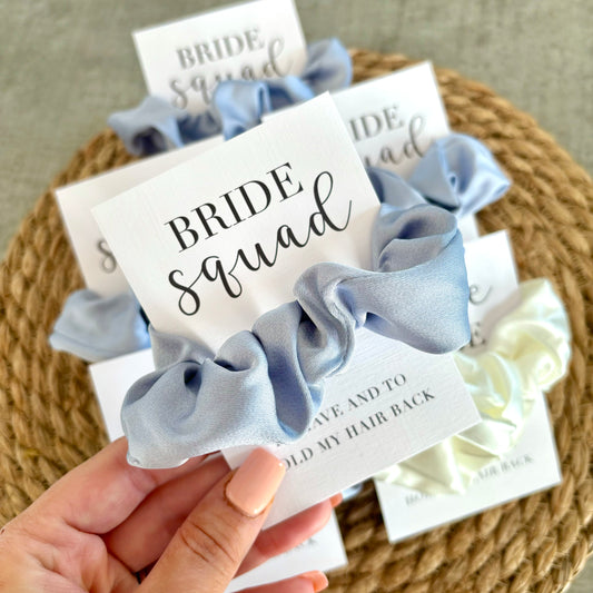 Hen Party Hair Scrunchies - Blue