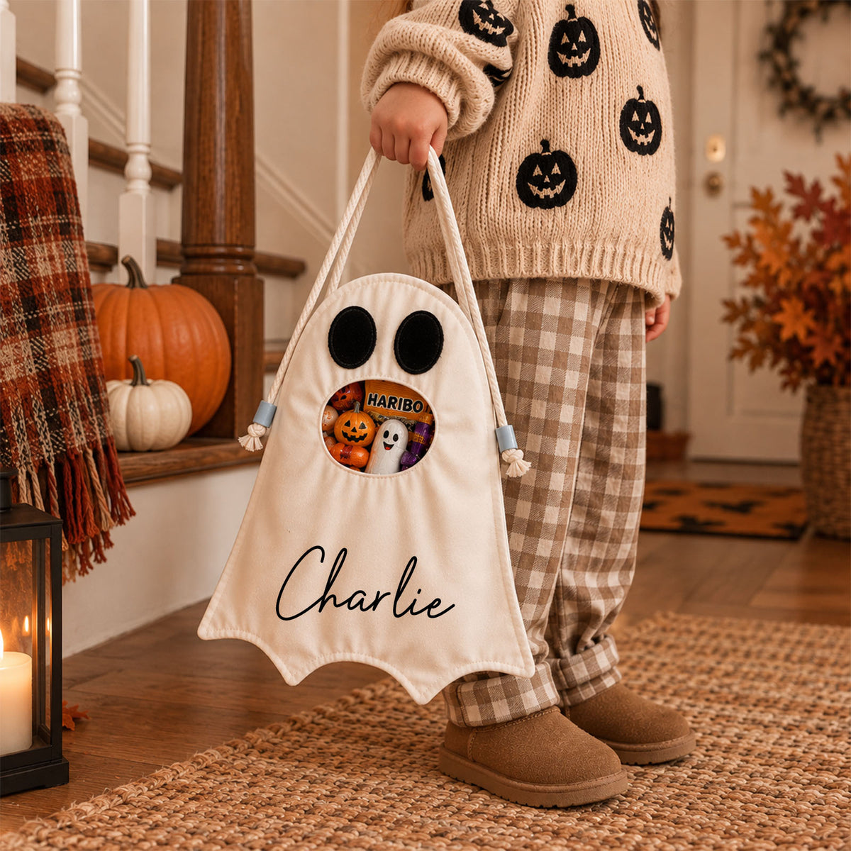 Personalised Trick or Treat Bag For Kids Personalised Halloween Trick or Treat Bag Halloween Custom Name Sweet Bag First Halloween