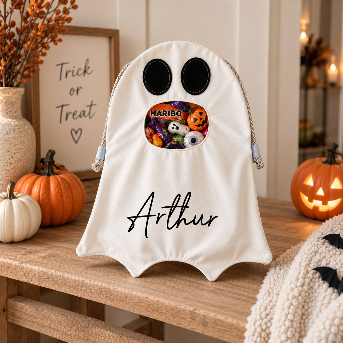 Personalised Trick or Treat Bag For Kids Personalised Halloween Trick or Treat Bag Halloween Custom Name Sweet Bag First Halloween