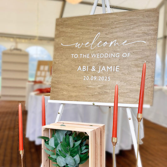 Wooden Welcome Sign