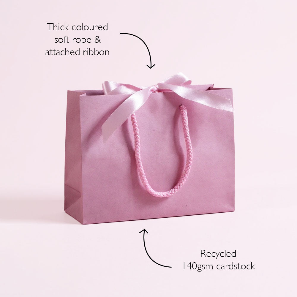 Personalised Hen Party Bags with Custom Tag | Hen Party Favours | Personalised Name Ribbon Gift Bag