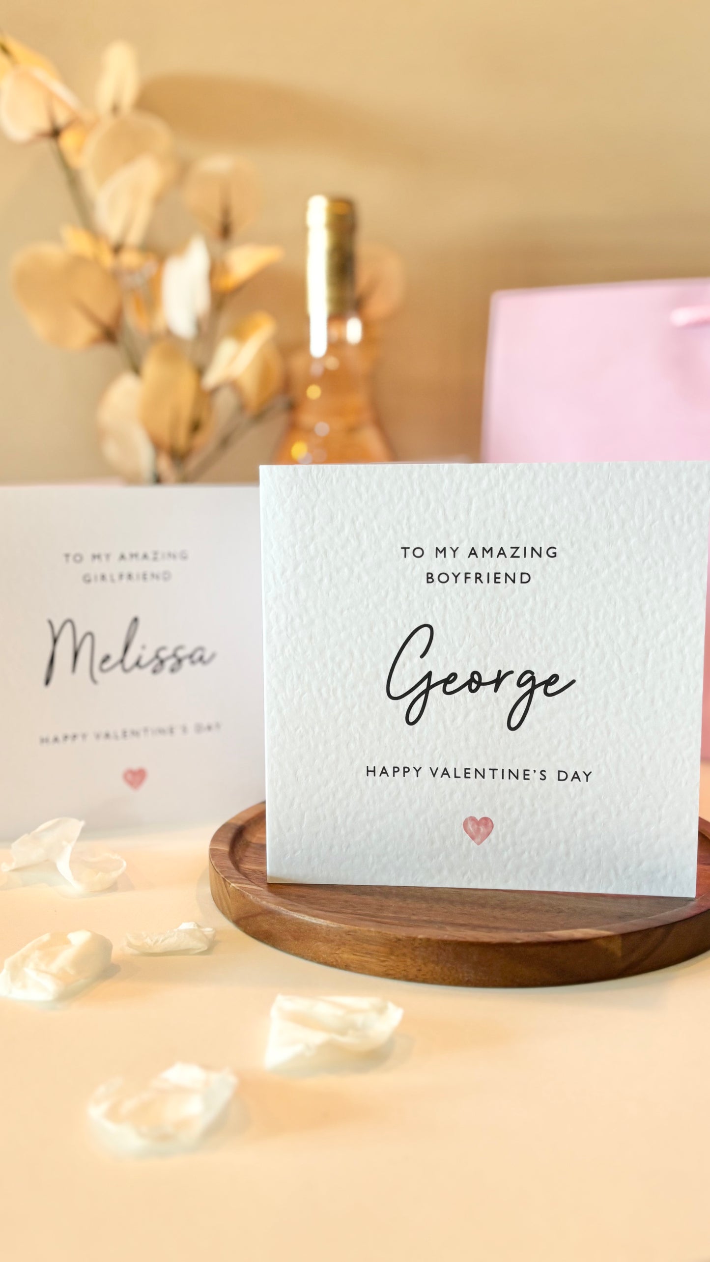 Personalised Name Valentines Card