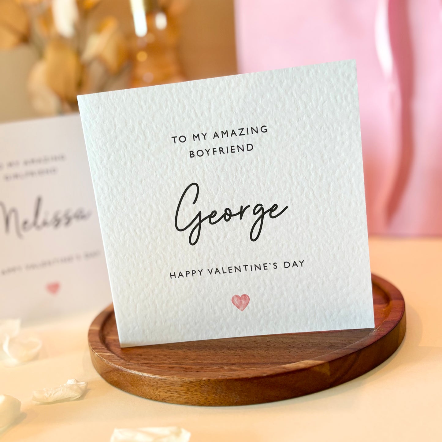 Personalised Name Valentines Card