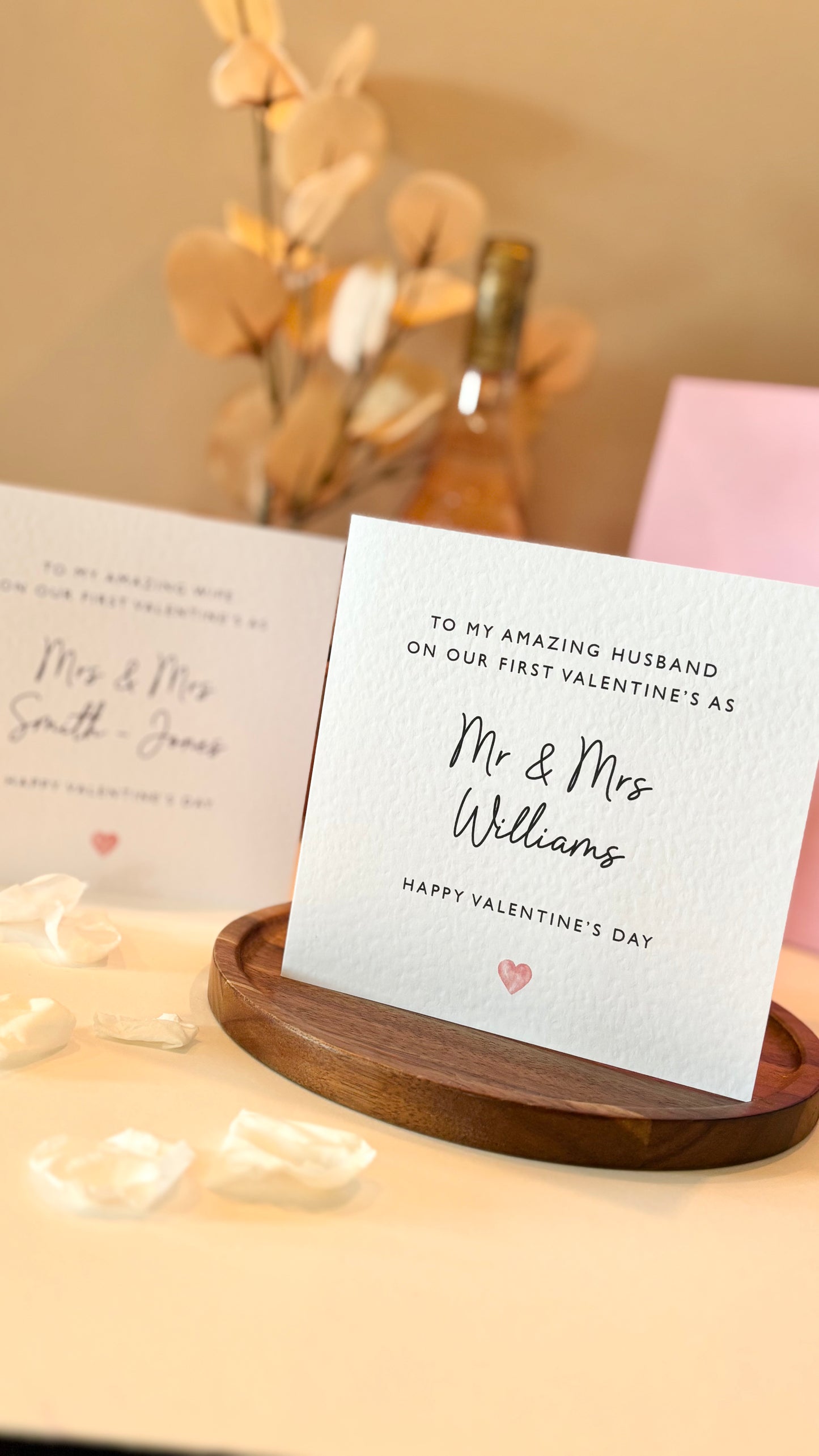 Personalised First Valentine's as Mr & Mrs