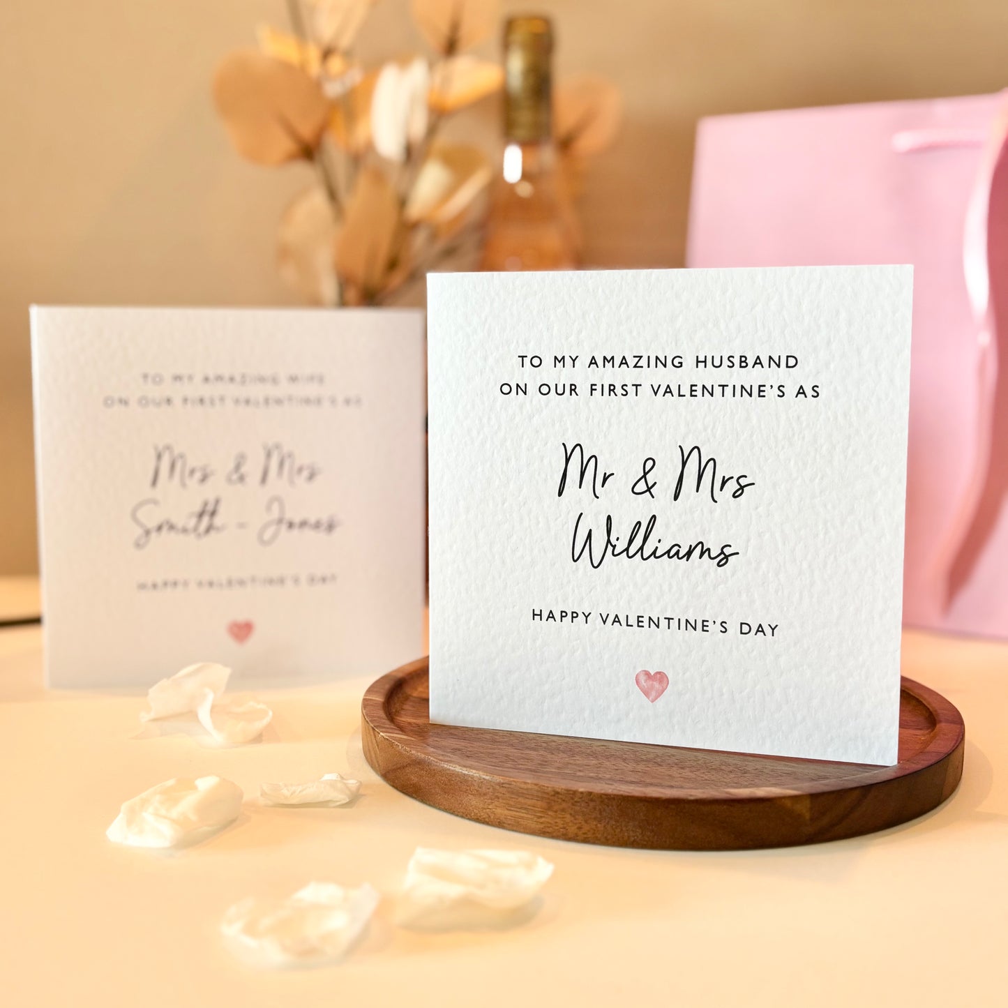 Personalised First Valentine's as Mr & Mrs