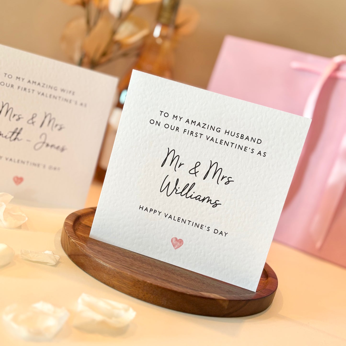 Personalised First Valentine's as Mr & Mrs