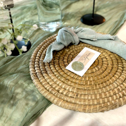 Natural Hand Woven Palm Placemats