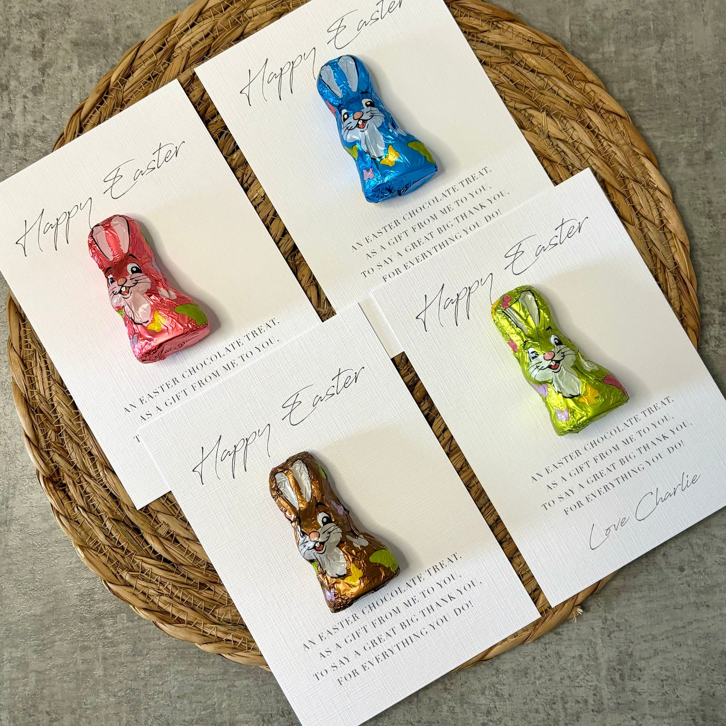 Personalised Easter Bunny Chocolate Gift